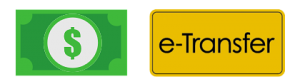 You can pay us with cash or by e-transfer. You can pay us with cash or by e-transfer.